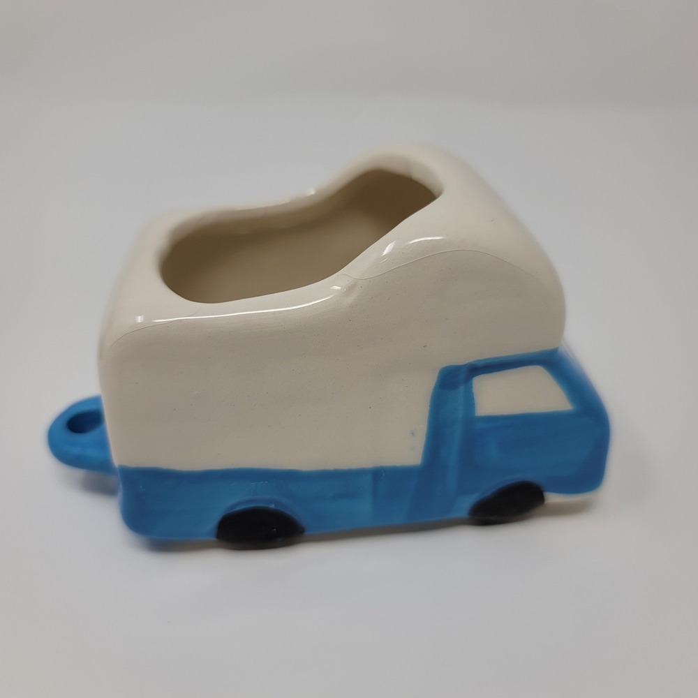 Ceramic RV Camper Van Vehicle‎ Planter Succulent Small Plants Home Decor New - Picture 7 of 8